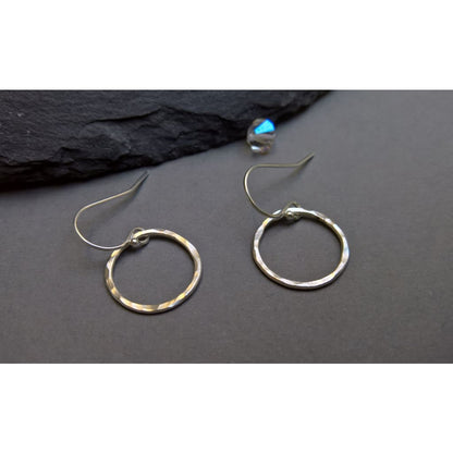 Silver hoop earrings small