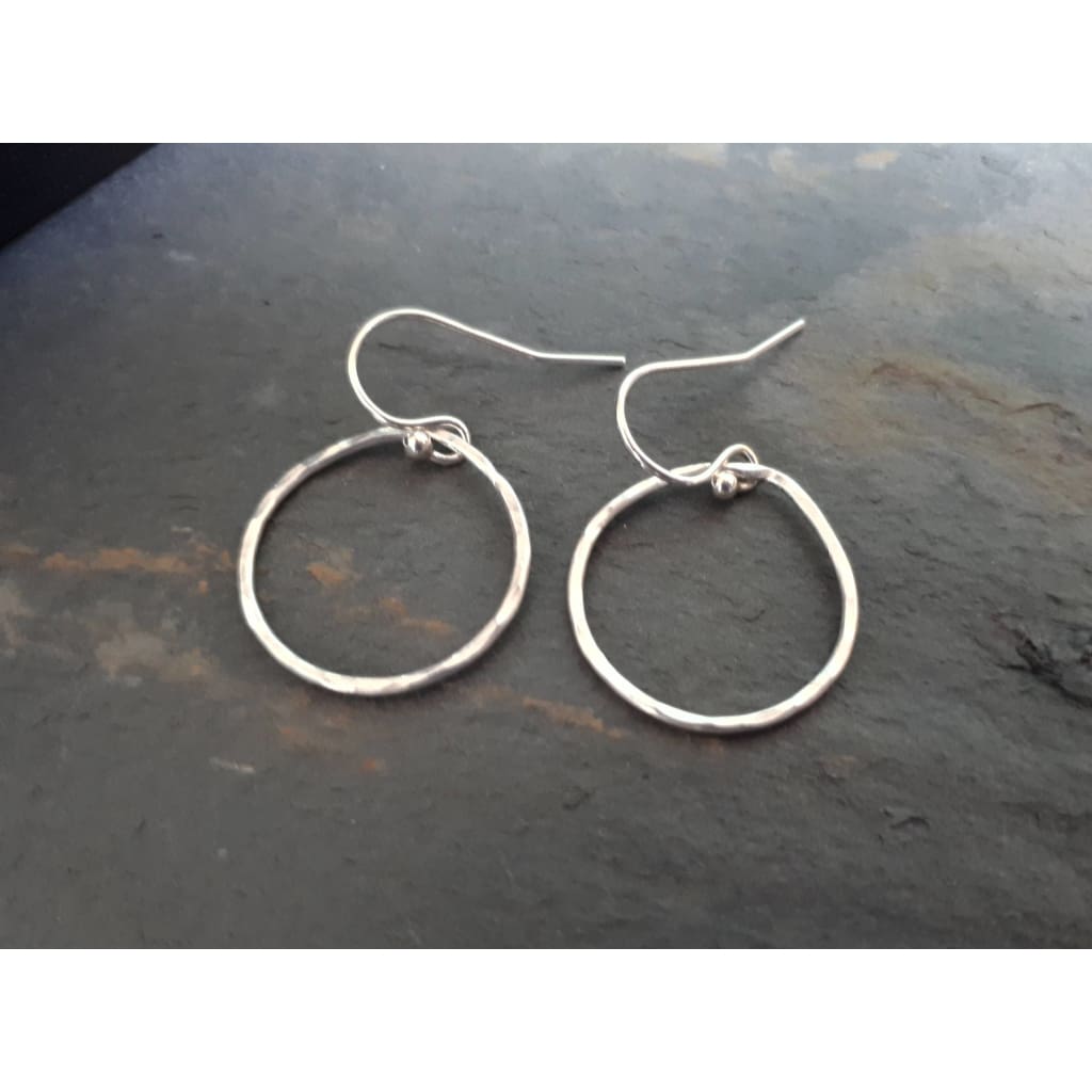 Silver teardrop earrings